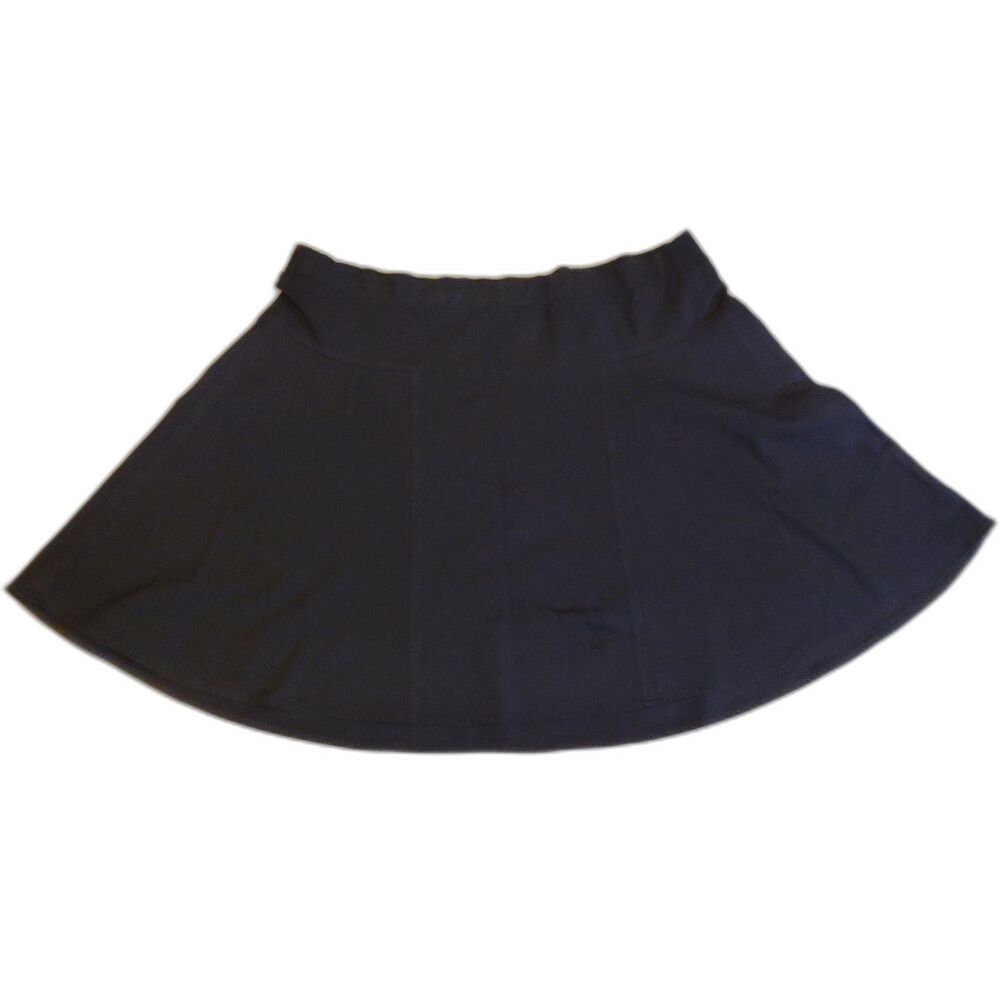 Three Dots Black  Ponte Y2K Skater Circle Skirt Mini 3X Academia Preppy‎ Twee